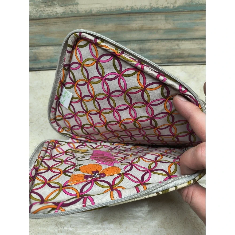 VERA BRADLEY TEA GARDEN TABLET, E READER ZIPPERED CASE 9